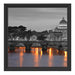 Petersdom am Abend Schattenfugenrahmen Quadratisch 40x40