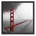 Golden Gate Bridge USA Schattenfugenrahmen Quadratisch 55x55