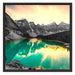 Moraine Lake in Canada Schattenfugenrahmen Quadratisch 70x70