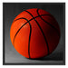 Basketball schwarzer Hintergrund Schattenfugenrahmen Quadratisch 70x70