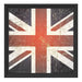 British Union Jack Schattenfugenrahmen Quadratisch 40x40