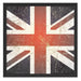 British Union Jack Schattenfugenrahmen Quadratisch 55x55