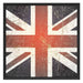 British Union Jack Schattenfugenrahmen Quadratisch 70x70