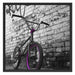 BMX Fahrrad Graffiti Schattenfugenrahmen Quadratisch 70x70