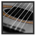 Schallloch einer Westerngitarre Schattenfugenrahmen Quadratisch 55x55