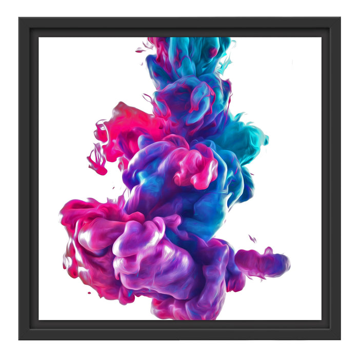 cooler bunter Rauch Schattenfugenrahmen Quadratisch 40x40