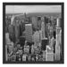 New York Skyline Schattenfugenrahmen Quadratisch 55x55