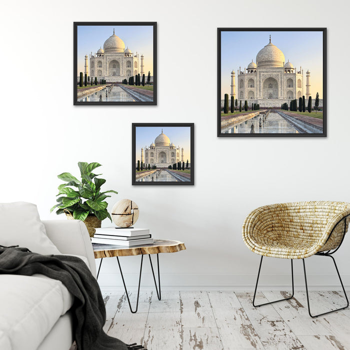 Taj Mahal Quadratisch Schattenfugenrahmen Wohnzimmer