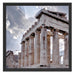 Antike Säulen Griechenland Schattenfugenrahmen Quadratisch 55x55