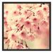 Kirschblüten B&W Schattenfugenrahmen Quadratisch 70x70