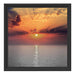 Sonnenuntergang auf Meer Schattenfugenrahmen Quadratisch 40x40