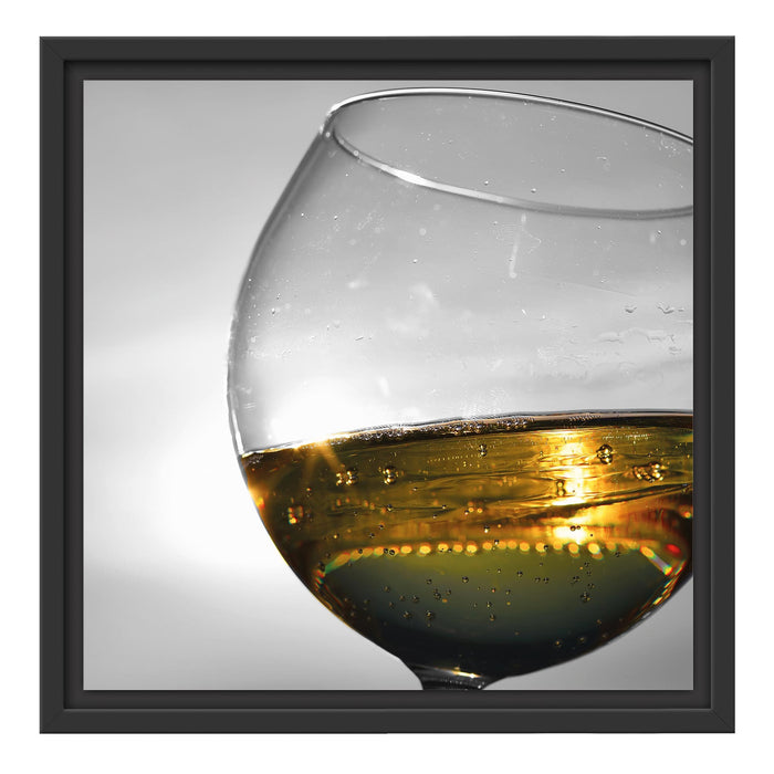 Weinglas Schattenfugenrahmen Quadratisch 40x40