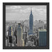 New Yorker Empire State Building Schattenfugenrahmen Quadratisch 40x40