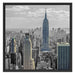 New Yorker Empire State Building Schattenfugenrahmen Quadratisch 70x70