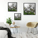 wunderschöne Tulpenwiese Quadratisch Schattenfugenrahmen Wohnzimmer