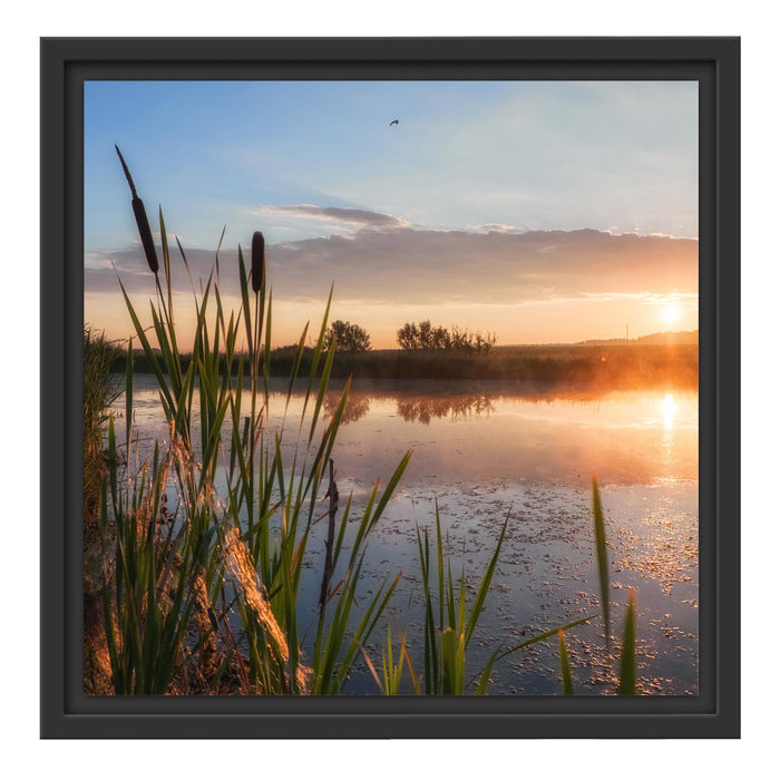 Sonniger Morgen Schattenfugenrahmen Quadratisch 40x40