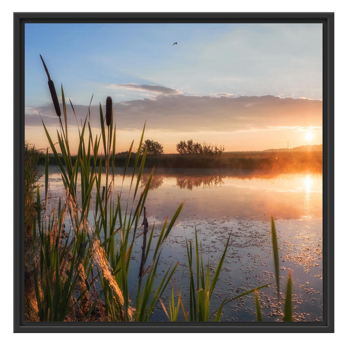 Sonniger Morgen Schattenfugenrahmen Quadratisch 70x70