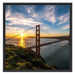 Golden Gate Bridge Schattenfugenrahmen Quadratisch 70x70