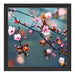 Sakura Blüten Schattenfugenrahmen Quadratisch 40x40
