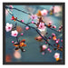 Sakura Blüten Schattenfugenrahmen Quadratisch 55x55