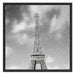 Eifelturm in Paris Schattenfugenrahmen Quadratisch 70x70
