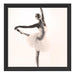 Ã„sthetische Ballerina Schattenfugenrahmen Quadratisch 40x40