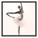 Ã„sthetische Ballerina Schattenfugenrahmen Quadratisch 70x70