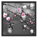 Exotische Sakura Blüten Schattenfugenrahmen Quadratisch 55x55