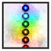 Chakra Eneregieelemente Schattenfugenrahmen Quadratisch 70x70