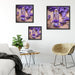 Frische Lavendelblüten Quadratisch Schattenfugenrahmen Wohnzimmer
