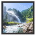 Wasserfälle Nationalpark Salzburg Schattenfugenrahmen Quadratisch 55x55