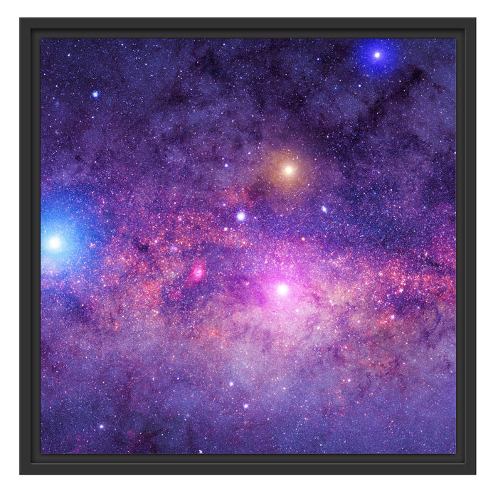 wunderbarer Blick in das Universum Schattenfugenrahmen Quadratisch 55x55