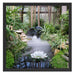 Zen Garten Japan Schattenfugenrahmen Quadratisch 55x55