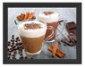 Schokolade und Kaffee Schattenfugenrahmen 38x30