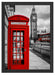 Telefonzelle London Schattenfugenrahmen 55x40