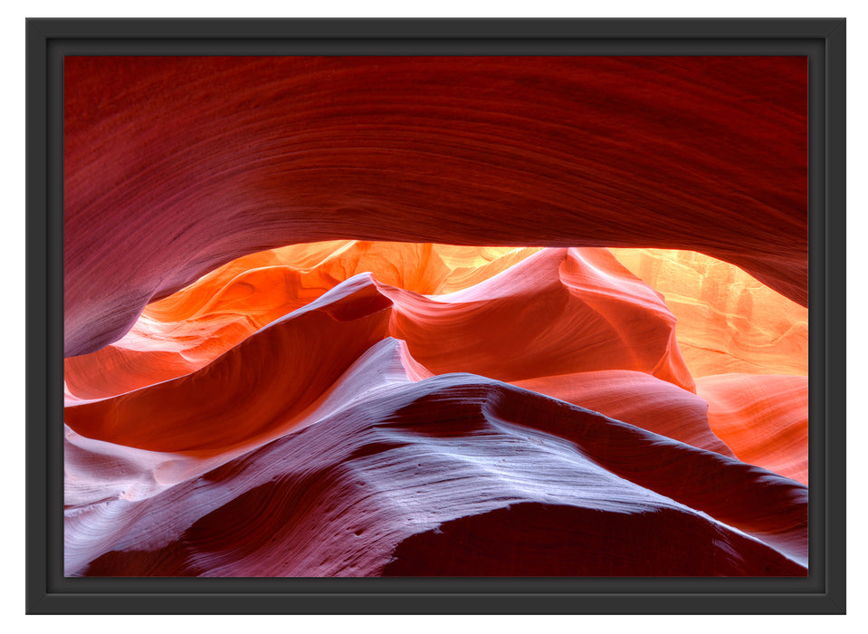 Antelope Canyon Arizona Schattenfugenrahmen 55x40