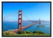 Golden Gate Bridge in USA Schattenfugenrahmen 100x70