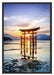 Torii Gate in Miyajima Japan Schattenfugenrahmen 100x70