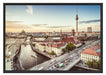 Skyline von Berlin Schattenfugenrahmen 100x70