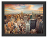 Skyline von New York Schattenfugenrahmen 38x30