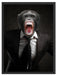 Wütender Affe im Anzug Schattenfugenrahmen 80x60