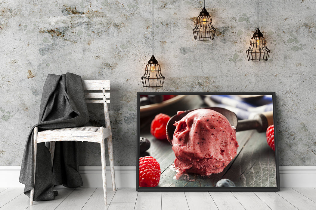 Köstliches Beeren Eis Schattenfugenrahmen Wohnzimmer