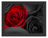 romantische rote Rosen Schattenfugenrahmen 38x30