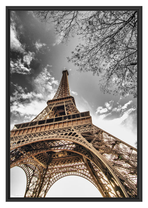 Pixxprint schöner Eifelturm, im Schwebe-Effekt Bilderrahmen