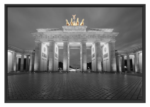 schönes Brandenburger Tor Schattenfugenrahmen 100x70