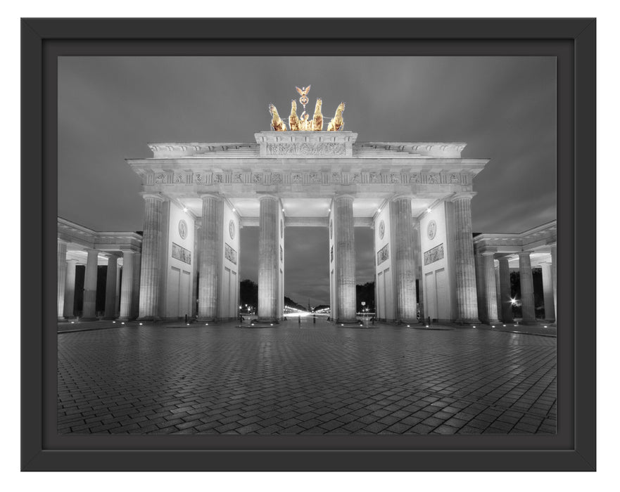 schönes Brandenburger Tor Schattenfugenrahmen 38x30