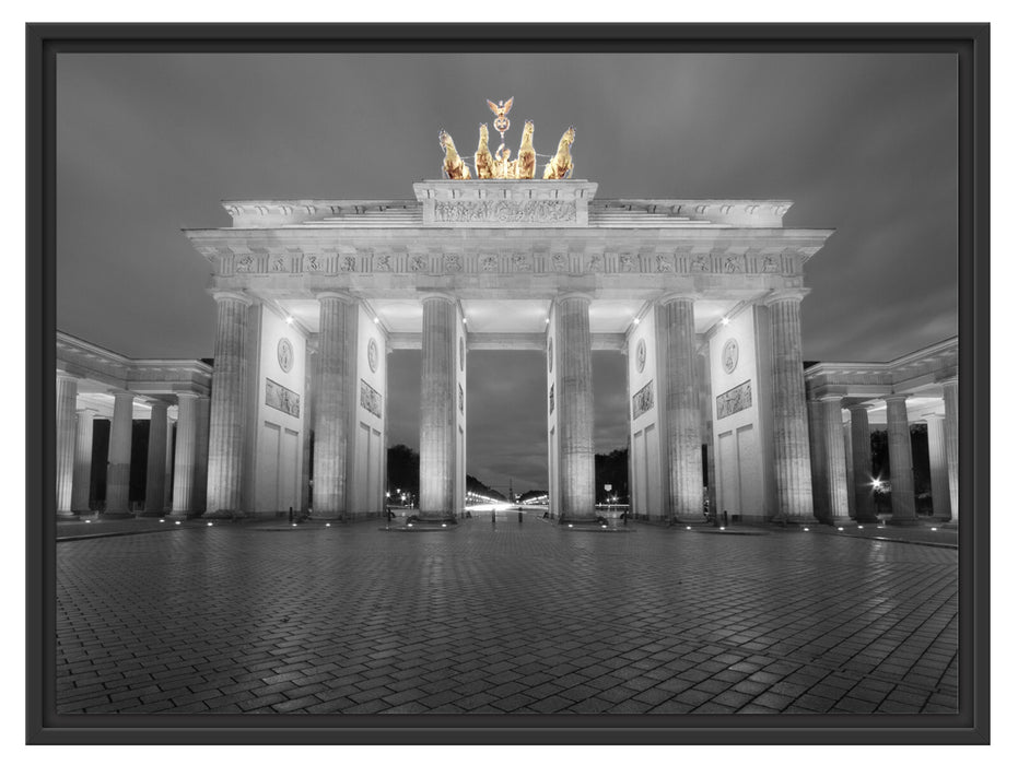 schönes Brandenburger Tor Schattenfugenrahmen 80x60