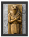 Horus ägyptische Gott Schattenfugenrahmen 38x30