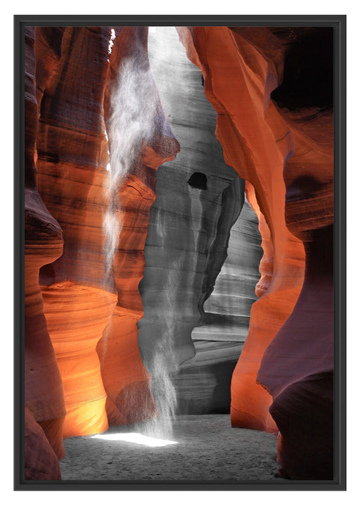 prächtiger Antelope Canyon Schattenfugenrahmen 100x70
