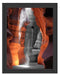 prächtiger Antelope Canyon Schattenfugenrahmen 38x30
